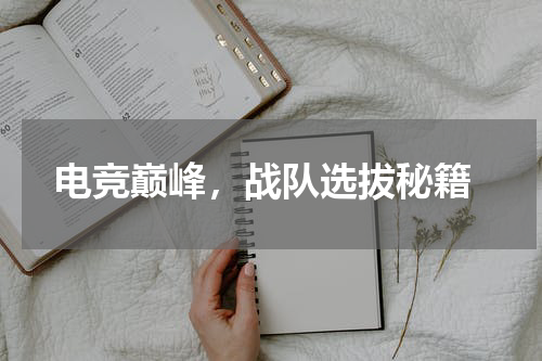  电竞巅峰，战队选拔秘籍