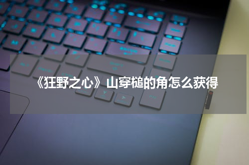 《狂野之心》山穿槌的角怎么获得