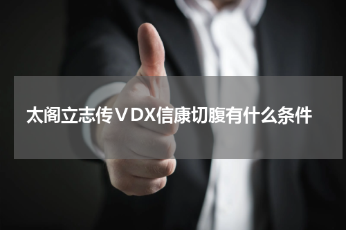 太阁立志传ⅤDX信康切腹有什么条件