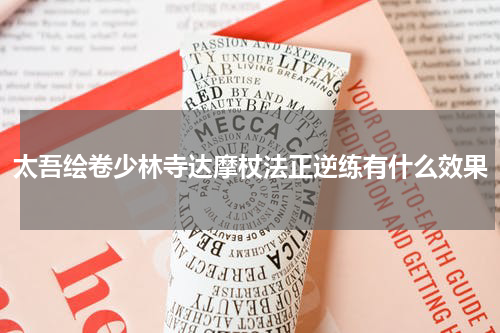 太吾绘卷少林寺达摩杖法正逆练有什么效果