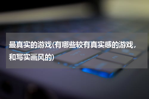 最真实的游戏(有哪些较有真实感的游戏，和写实画风的)
