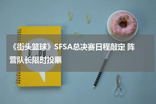 《街头篮球》SFSA总决赛日程敲定 阵营队长限时投票