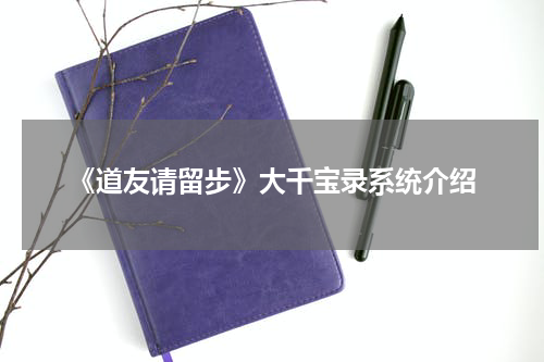 《道友请留步》大千宝录系统介绍