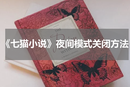 《七猫小说》夜间模式关闭方法